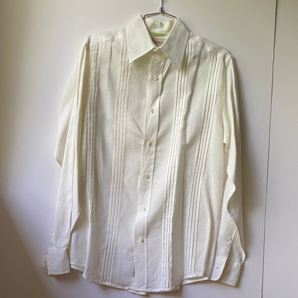 Cubavera White Men's Linen Shirt new without tags